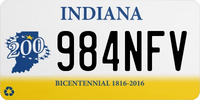 IN license plate 984NFV