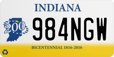 IN license plate 984NGW