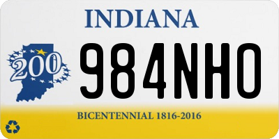 IN license plate 984NHO