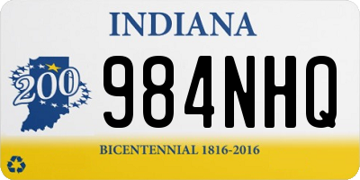 IN license plate 984NHQ