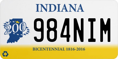 IN license plate 984NIM