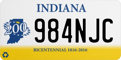 IN license plate 984NJC