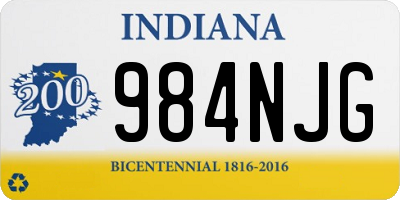 IN license plate 984NJG