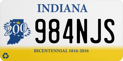 IN license plate 984NJS