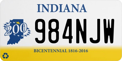 IN license plate 984NJW