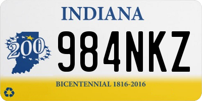 IN license plate 984NKZ