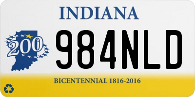 IN license plate 984NLD