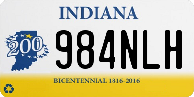 IN license plate 984NLH