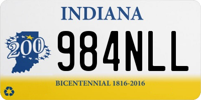 IN license plate 984NLL