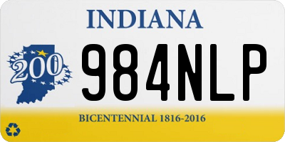 IN license plate 984NLP