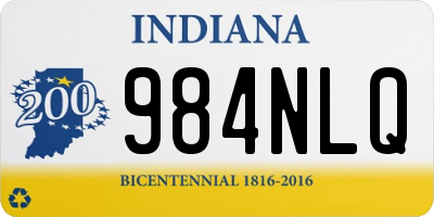 IN license plate 984NLQ