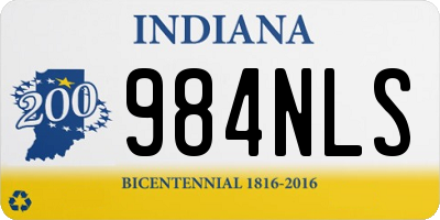 IN license plate 984NLS