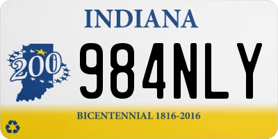 IN license plate 984NLY