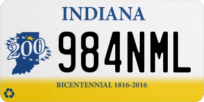 IN license plate 984NML