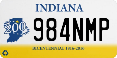 IN license plate 984NMP