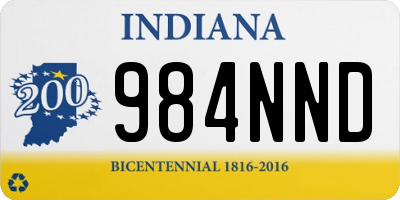 IN license plate 984NND