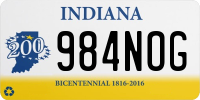 IN license plate 984NOG