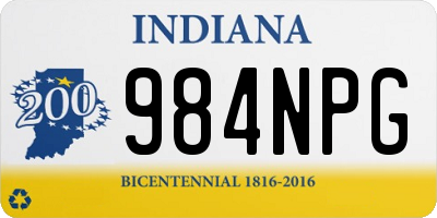 IN license plate 984NPG