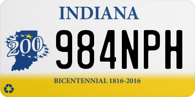 IN license plate 984NPH