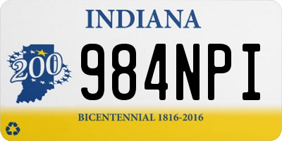 IN license plate 984NPI