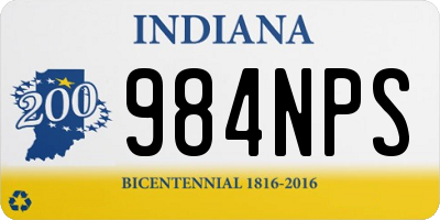 IN license plate 984NPS