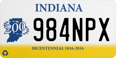 IN license plate 984NPX