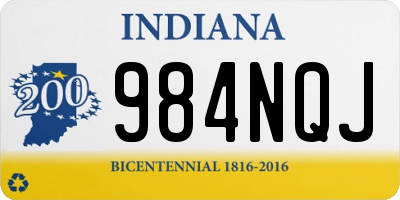 IN license plate 984NQJ