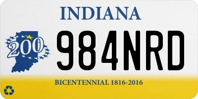 IN license plate 984NRD