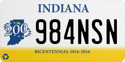 IN license plate 984NSN