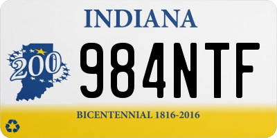 IN license plate 984NTF