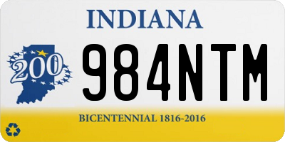 IN license plate 984NTM