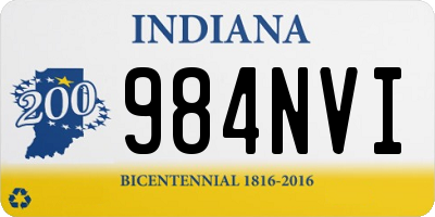 IN license plate 984NVI