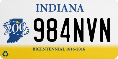 IN license plate 984NVN