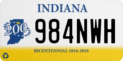 IN license plate 984NWH