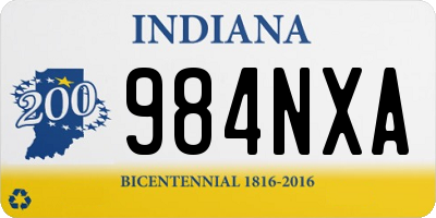 IN license plate 984NXA