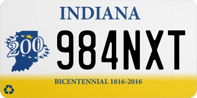 IN license plate 984NXT