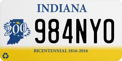 IN license plate 984NYO