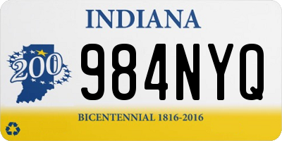 IN license plate 984NYQ