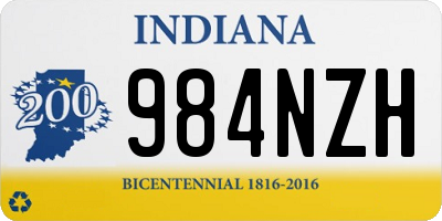 IN license plate 984NZH