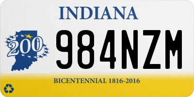 IN license plate 984NZM