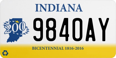 IN license plate 984OAY