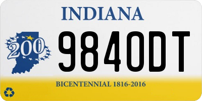 IN license plate 984ODT