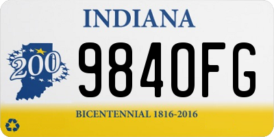 IN license plate 984OFG