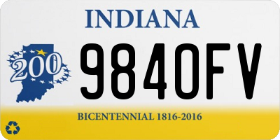 IN license plate 984OFV