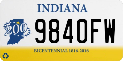 IN license plate 984OFW