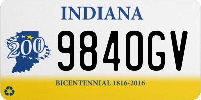 IN license plate 984OGV