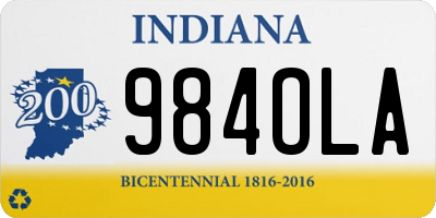 IN license plate 984OLA