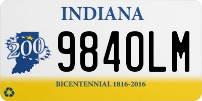 IN license plate 984OLM