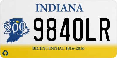 IN license plate 984OLR