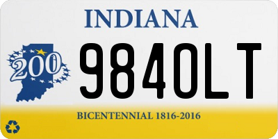 IN license plate 984OLT